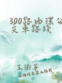 300路内环公交车路线