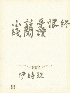 小说爱恨终散在线阅读