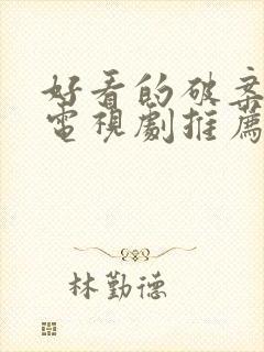 好看的破案悬疑电视剧推荐