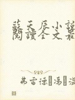 苏天辰小说免费阅读全文最新章节