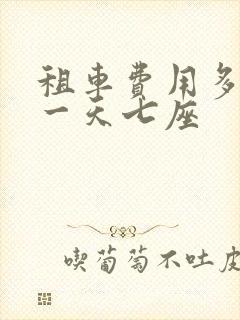 租车费用多少钱一天七座