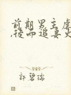 前期男主虐女主,后面追妻火葬场