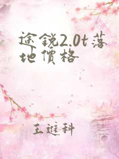 途锐2.0t落地价格