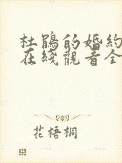 杜鹃的婚约漫画在线观看全集免费