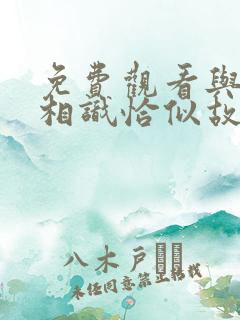 免费观看与君初相识恰似故人归电视剧