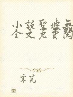 小说圣墟无弹窗全文免费阅读