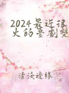 2024最近很火的台剧双男主