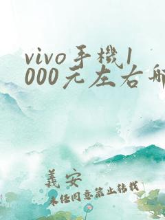 vivo手机1000元左右哪款性价比高