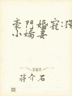 豪门婚宠:独宠小娇妻