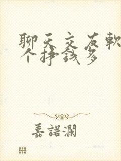 聊天交友软件哪个挣钱多