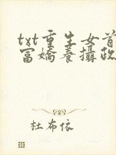 txt重生女首富娇养摄政王下载
