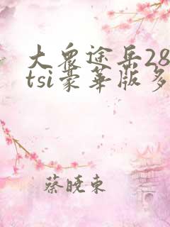 大众途岳280tsi豪华版多少钱