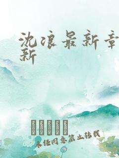 沈浪最新章节更新