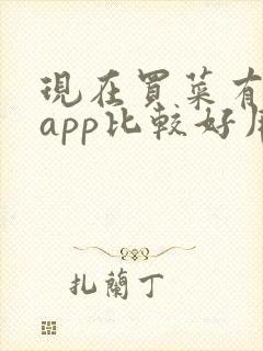 现在买菜有什么app比较好用