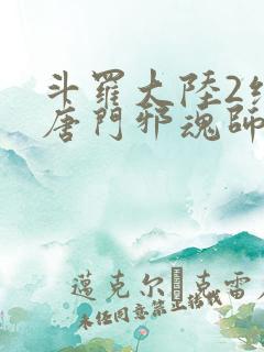 斗罗大陆2绝世唐门邪魂师