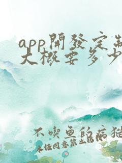 app开发定制大概要多少钱