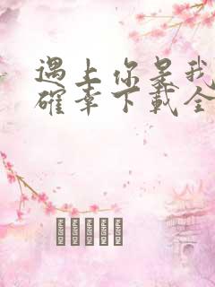 遇上你是我的小确幸下载全本