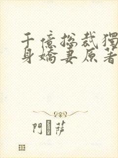 千亿总裁独宠替身娇妻原著小说