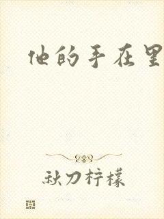 他的手在里面动