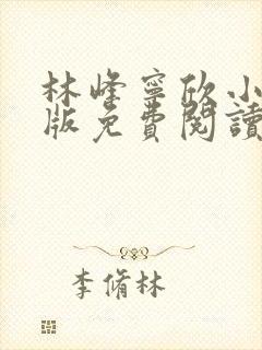 林峰宁欣小说正版免费阅读全文