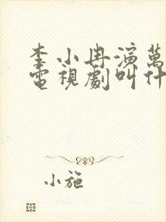 李小冉演万贵妃电视剧叫什么名字