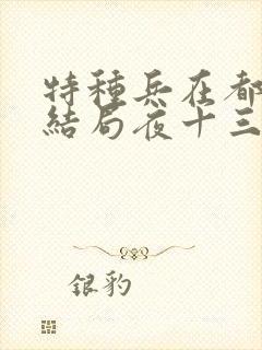 特种兵在都市大结局夜十三