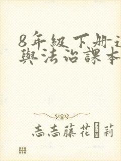 8年级下册道德与法治课本