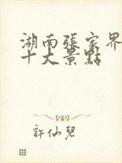 湖南张家界旅游十大景点