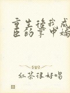 重生后我成为权臣的掌中娇小说