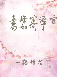 秦峰宦海官途结局如何了