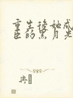 重生后她成为权臣的黑月光小说