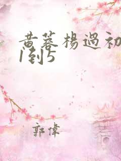 黄蓉杨过初云雨1到5