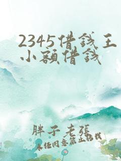2345借钱王小额借钱
