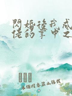 闪婚后我成了大佬的掌中之物短剧观看