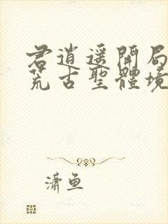 君逍遥开局签到荒古圣体境界划分