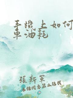 手机上如何查汽车油耗