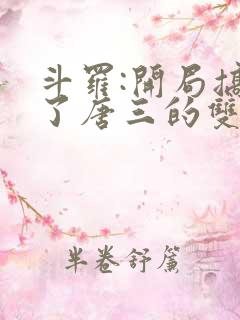 斗罗:开局搞没了唐三的双生武魂小说