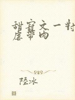 甜宠文一对一无虐带肉