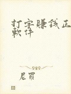 打字赚钱正规的软件