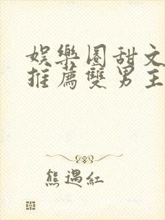 娱乐圈甜文小说推荐双男主