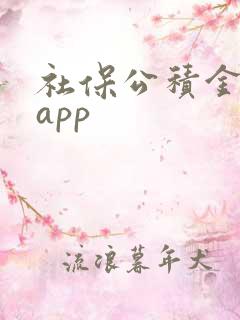 社保公积金贷款app