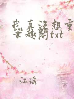 我真没想重生啊笔趣阁txt