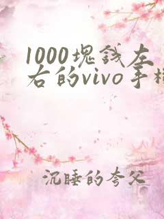 1000块钱左右的vivo手机