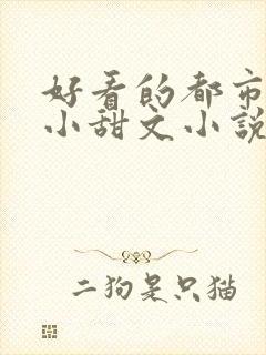 好看的都市言情小甜文小说