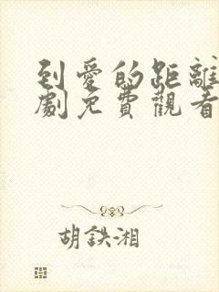 到爱的距离电视剧免费观看全部