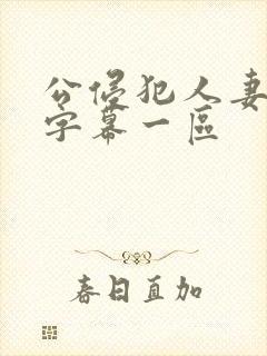 公侵犯人妻中文字幕一区