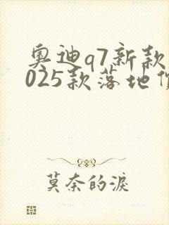 奥迪q7新款2025款落地价