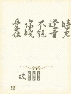 爱你不逢时短剧在线观看免费全集