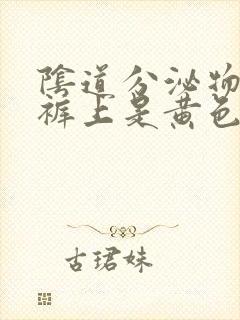 阴道分泌物在内裤上是黄色