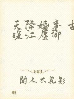 天降婚事 古暖暖江尘御